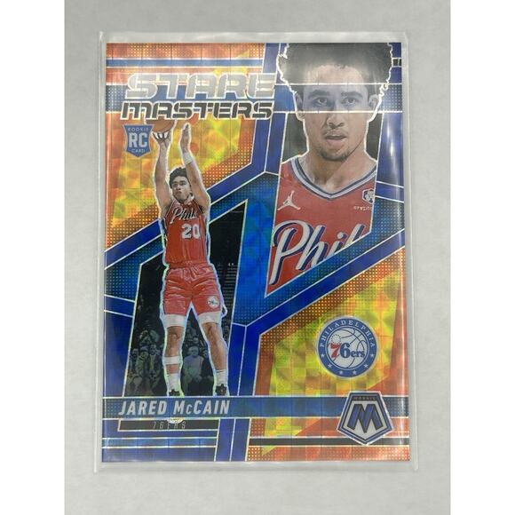 2024-25 Panini Mosaic Basketball Jared Mccain Stare Masters /199 76ers - Picture 1 of 2